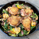 Skillet Roasted Chicken Thighs With Schmaltzy Matzo Crumble
